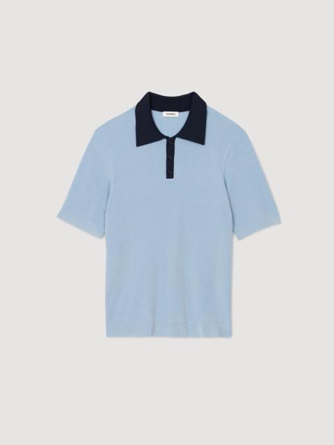 Sandro TWO-TONE POLO SHIRT