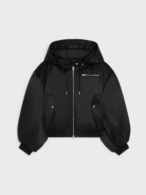 CELINE bomber jacket IN cotton satin