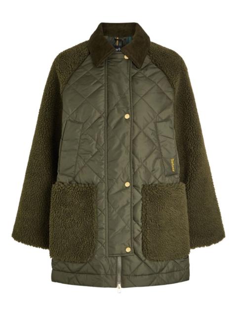 Barbour quilted teddy-effect puffer jacket