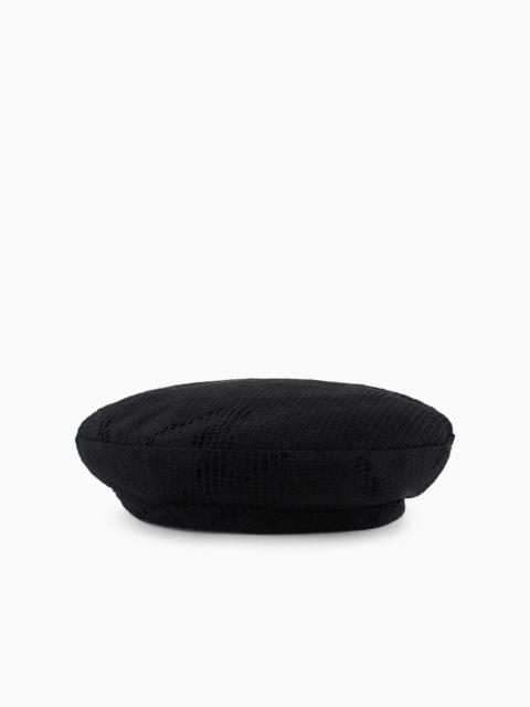 EMPORIO ARMANI Macramé beret