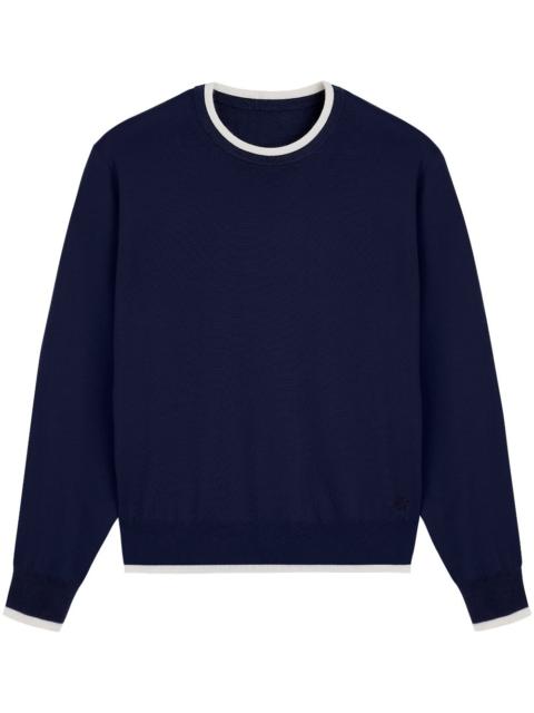 Vilebrequin crew-neck cashmere-merino jumper