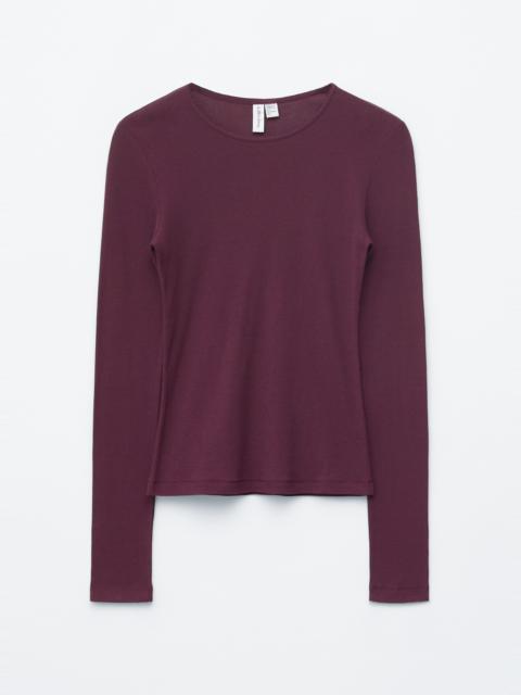 & Other Stories Long-Sleeve Cotton Top
