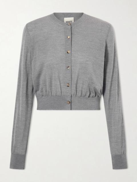 KHAITE Tansy Wool And Cashmere-blend Cardigan