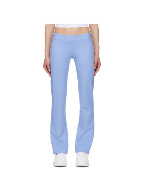 VERSACE JEANS COUTURE Blue Crystal-Cut Lounge Pants