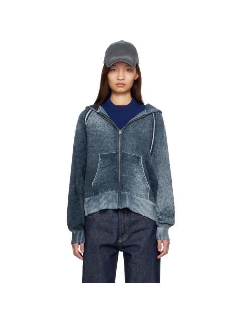 Acne Studios Navy Zipper Hoodie