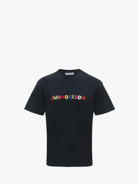 JW Anderson LOGO EMBROIDERED T-SHIRT