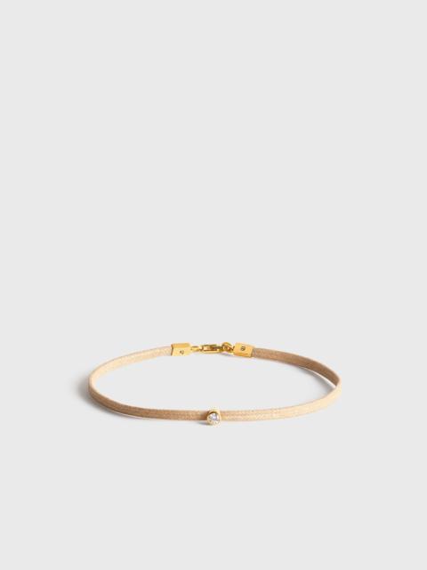 TOTEME Mini diamond bracelet beige/gold