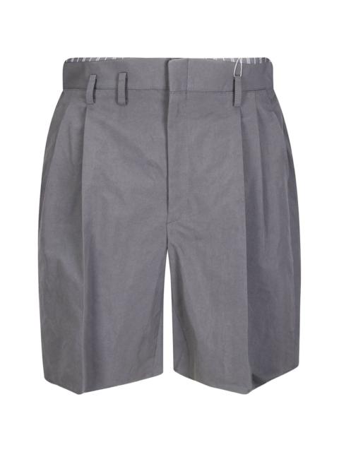 Maison Margiela pleated four-stitch shorts