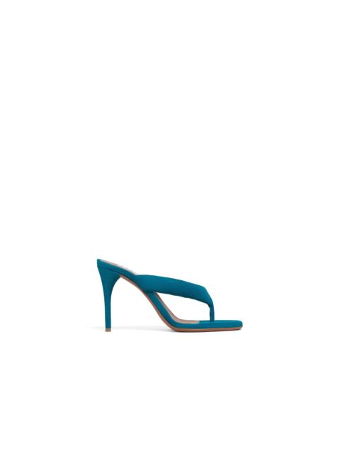 Alaïa HEEL THONG MULES IN SUEDE