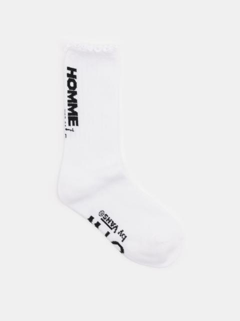 Vans Homme Girls Crew Sock in White