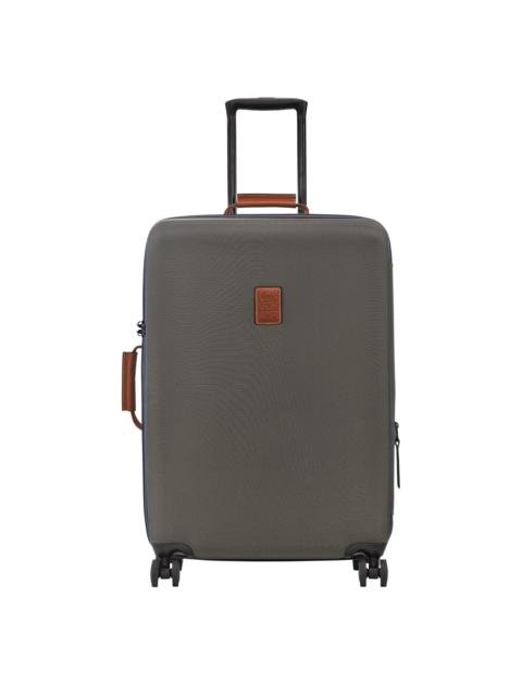 Boxford L Suitcase Brown - Recycled canvas