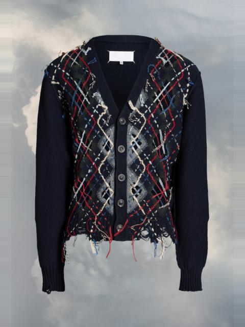 Maison Margiela Cut-out knit cardigan