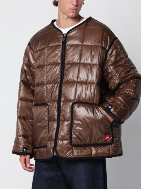 The North Face Red Box Liner brown reversible nylon jacket