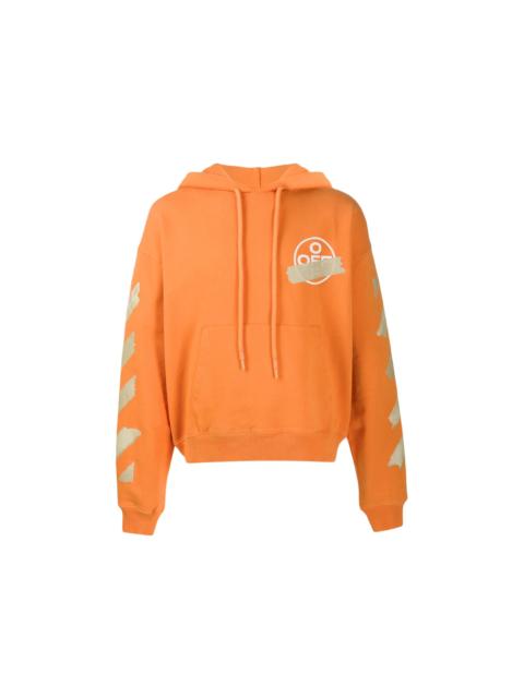 Off-White OFF-WHITE Tape Diag Arrows Hoodie Orange/Beige