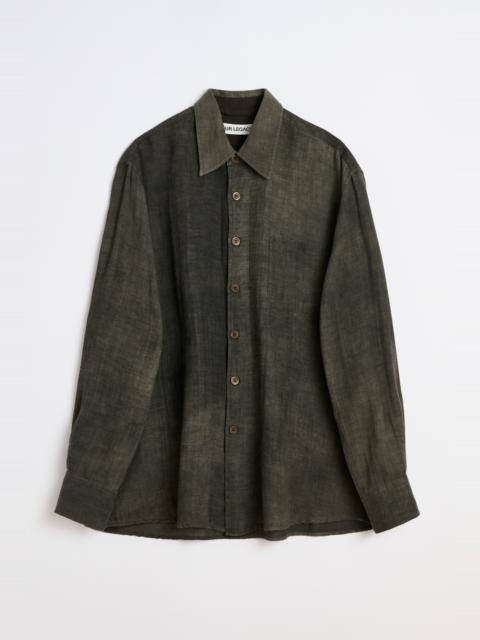 Our Legacy Above Shirt Dark Cloud Sparse Cotton Wool