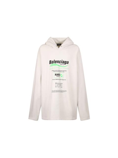 BALENCIAGA Balenciaga Women Dry Cleaning Boxy Hoodie White