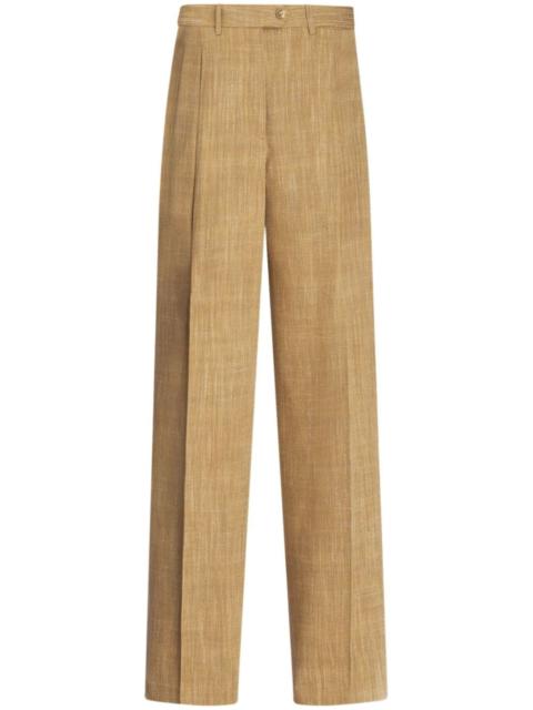 Etro slub-effect tailored trousers