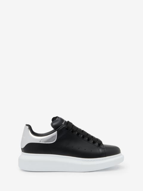 Alexander McQueen Women's Oversized Sneaker in Black/silver