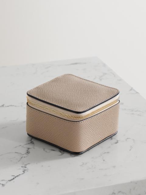 Smythson Panama Textured-leather Trinket Case