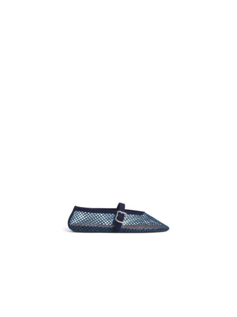 Alaïa BALLET FLATS IN STRASS FISHNET