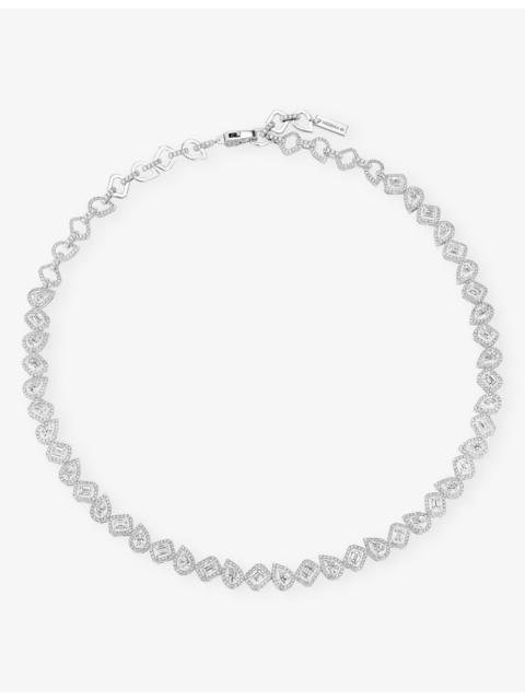 MESSIKA My Twin White-Gold And 8.18ct Diamond Tennis Necklace