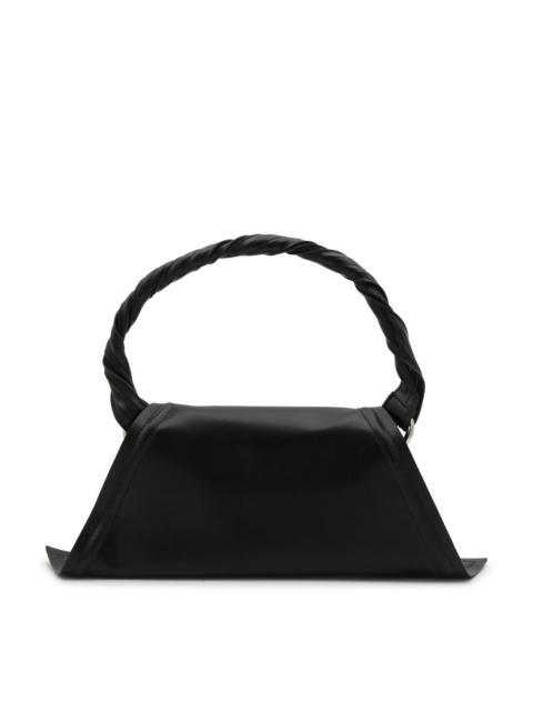 Y/Project black leather shoulder bag
