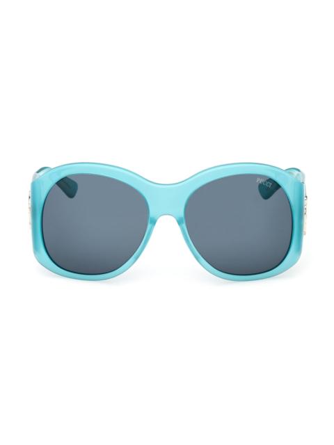 PUCCI Women's 59MM Oval Sunglasses - Turquoise Dark Teal