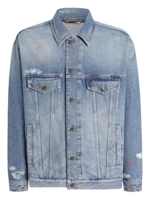 Dolce & Gabbana distressed denim jacket