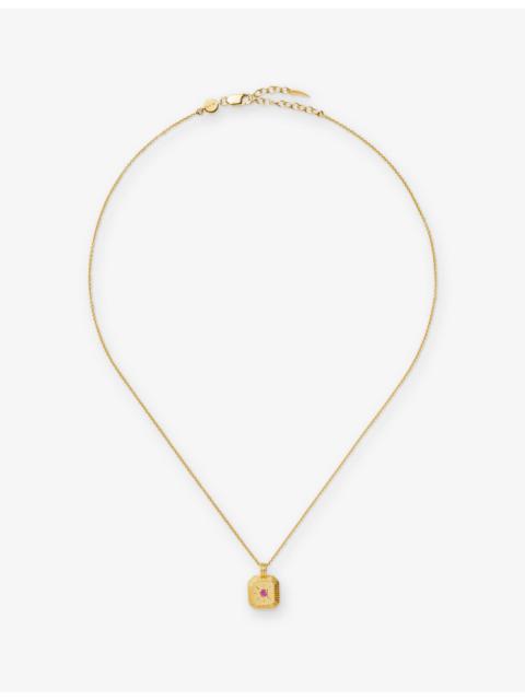 MISSOMA October Birthstone 18ct Gold Vermeil Plated Sterling Silver Pendant Necklace