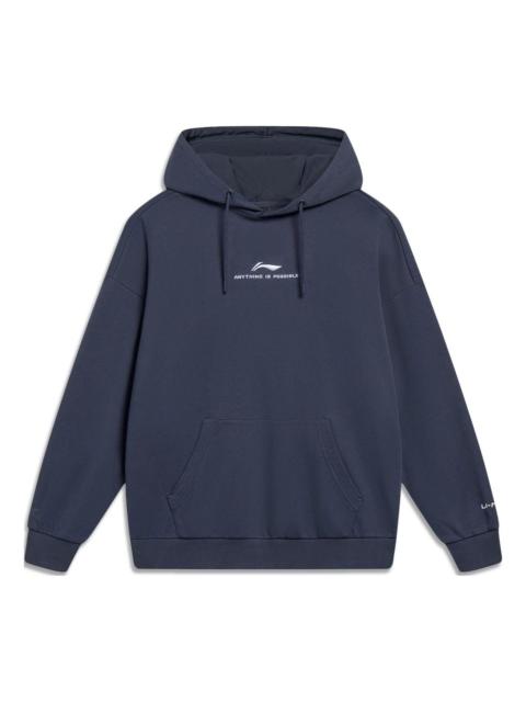 Li-Ning Li-Ning Anything Is Possible Graphic Hoodie 'Grey' AWDT597-2
