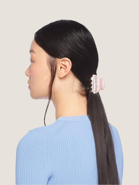 MiuMiu＊Plexiglas and l hair clip＊送料込 MiuMiu＊Plexiglas l and hair clip＊送料込