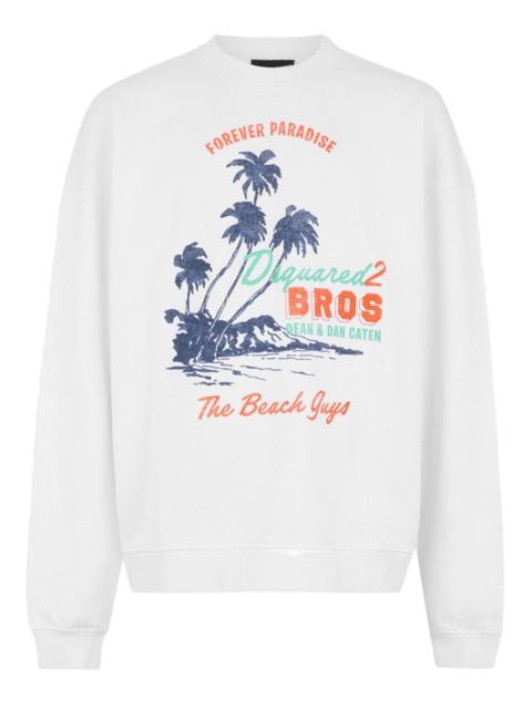 graphic-print sweatshirt