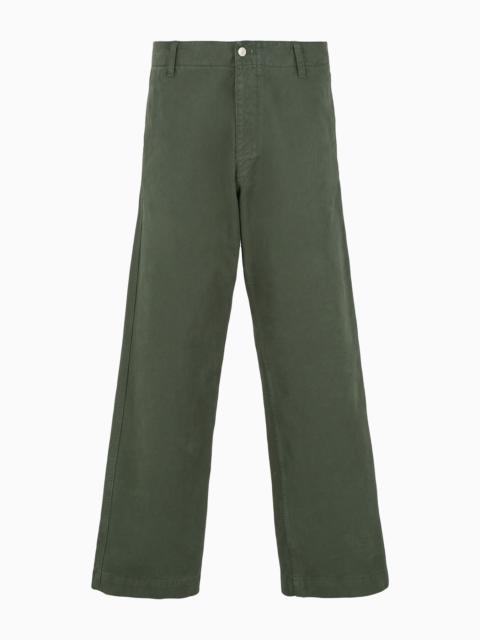 Emporio Armani Sustainability Values Capsule Collection organic bull trousers