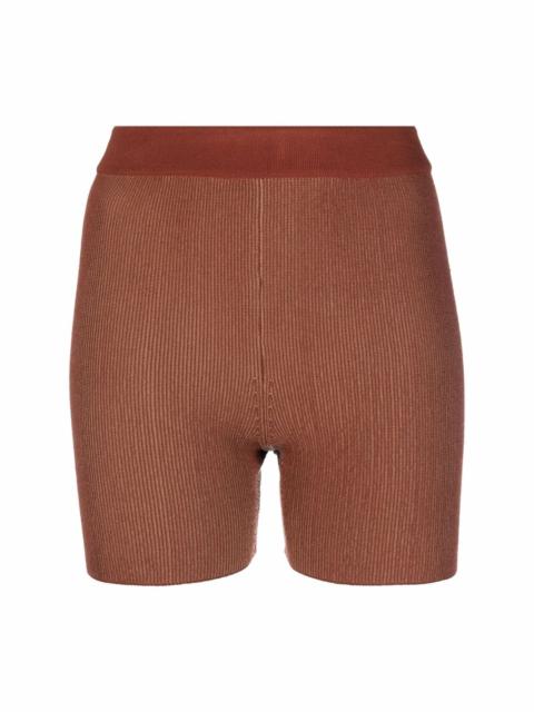 JACQUEMUS high-waisted knitted shorts