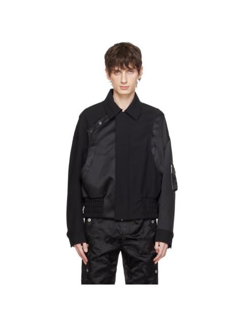 FENG CHEN WANG Black Utility Pocket Jacket