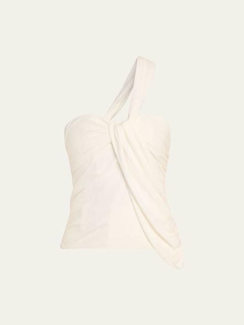 SIMKHAI Nathreen Draped One-Shoulder Top