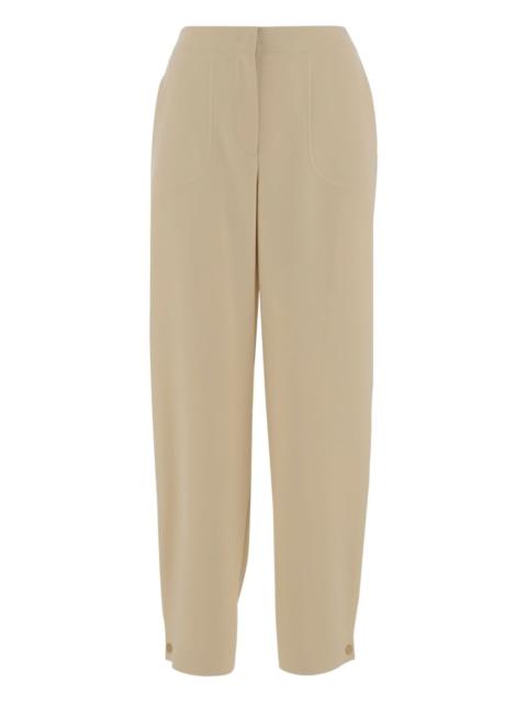 GIORGIO ARMANI buttoned-hem trousers