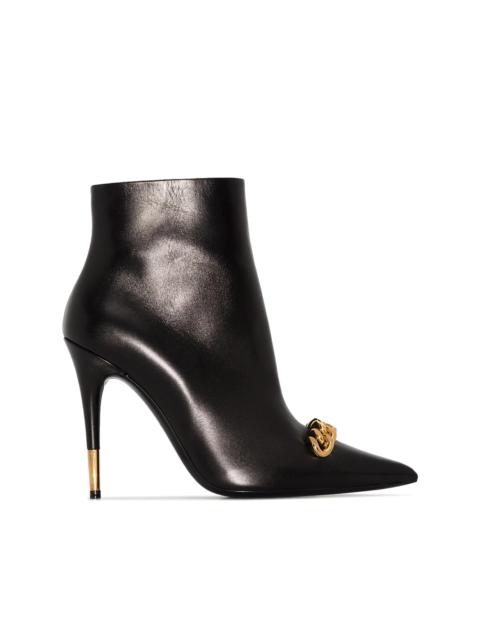 TOM FORD Iconic Chain 105mm ankle boots
