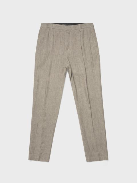 Sunspel Pleated Linen Trouser