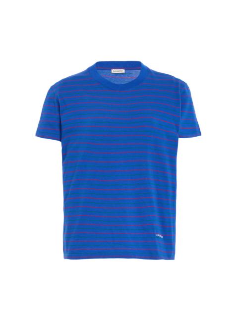 KALLMEYER Kenzie Striped Cotton T-Shirt blue