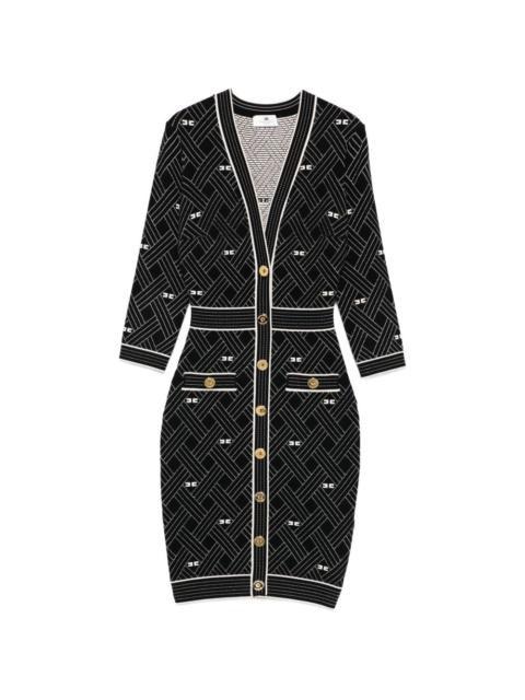 ELISABETTA FRANCHI button patterned dress