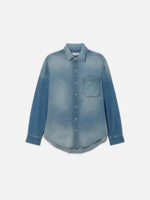 RE/DONE Easy Denim Shirt - Aged Worn Blue
