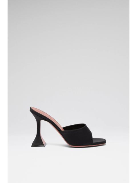 LUPITA SLIPPER 95 BLACK SATIN