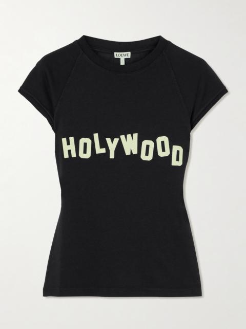 Loewe Printed Cotton-blend Jersey T-shirt