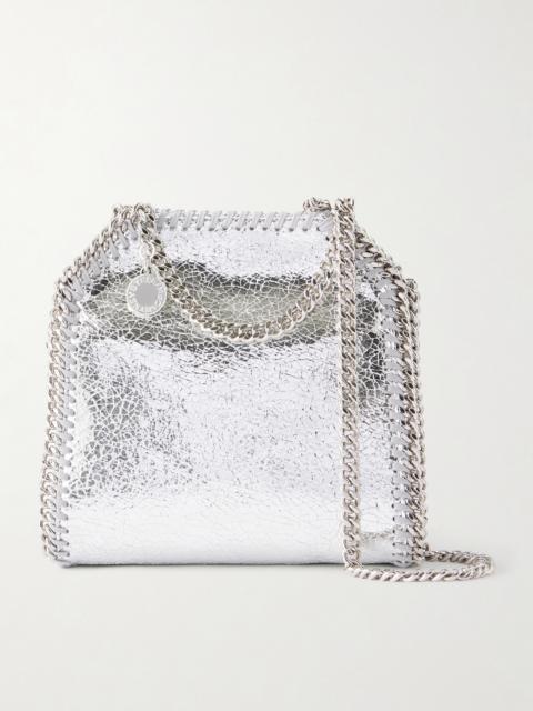Stella McCartney Falabella Tiny Crinkled Metallic Shoulder Bag