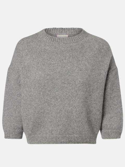 KHAITE Sabina cropped cashmere sweater