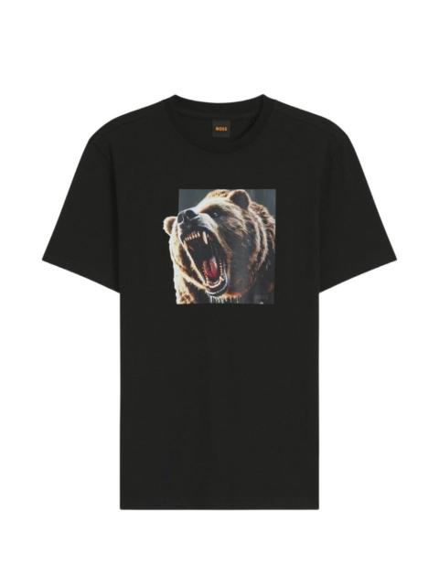 BOSS Dobermann bear-print T-shirt