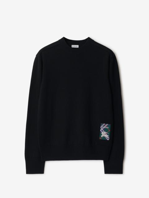 Check Label Wool Sweater