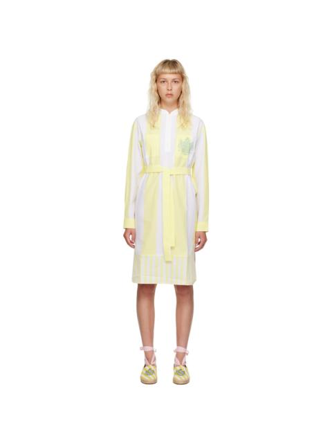White & Yellow Hotel Olympia Edition Poolside Dress