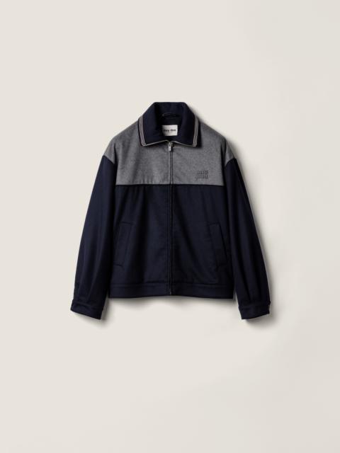 Miu Miu Velour blouson zipper jacket